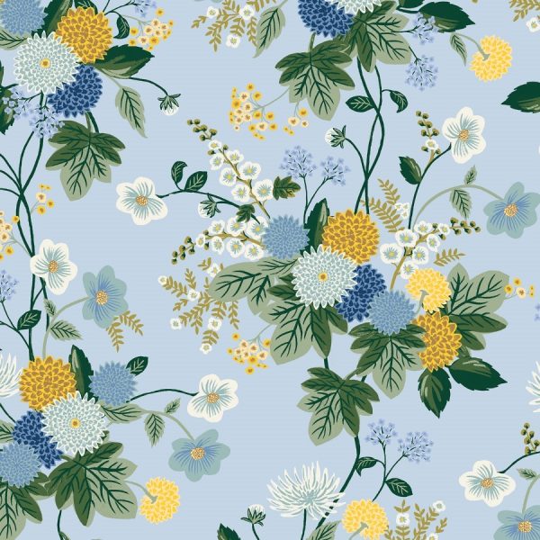 Rifle Paper Co. - Dahlia - Blue (Rayon/Viskose)