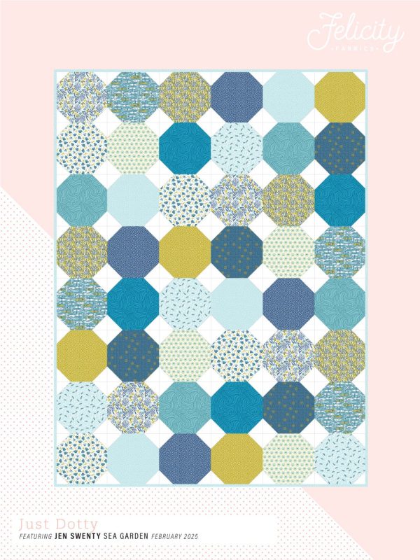 Felicity Fabrics - Jen Swenty - Sea Garden - Floating Seashells – Bild 3