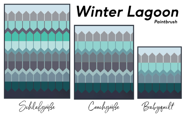 Lake House Quilt Kit – Paintbrush Kit 3 – Winter Lagoon