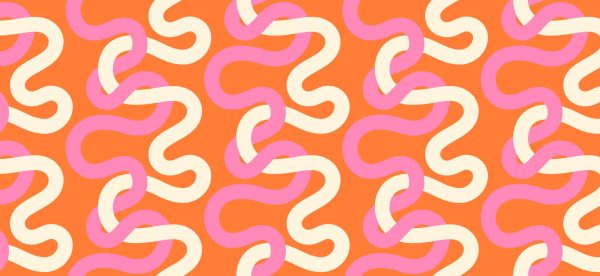 Moda Fabrics - Emily Van Hoff - Groove -Tangled Quilt in Tangerine Dream (extrabreiter Rückseitenstoff)