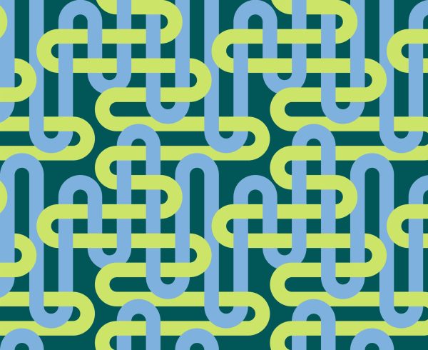 Moda Fabrics - Emily Van Hoff - Groove - Woven Geometrics in Verdant Green