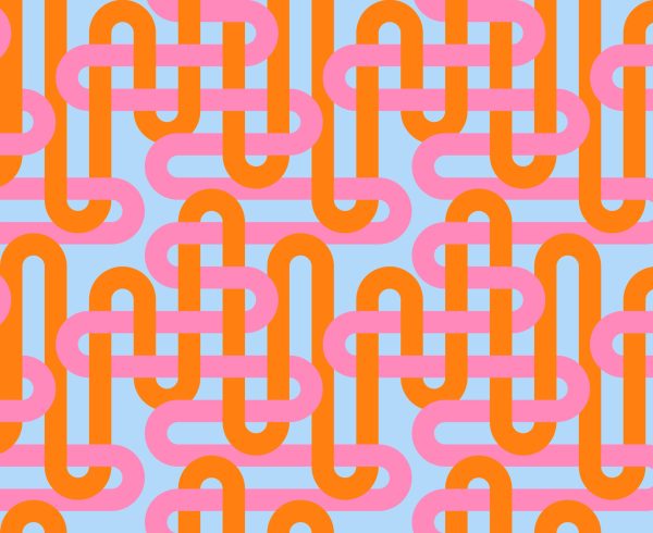 Moda Fabrics - Emily Van Hoff - Groove - Woven Geometrics in Summer Sky