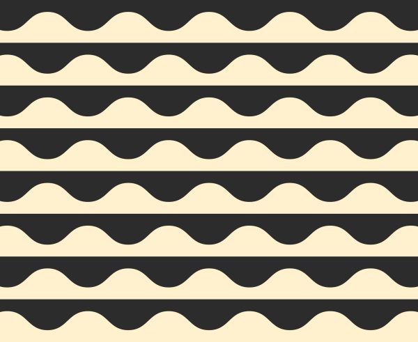 Moda Fabrics - Emily Van Hoff - Groove - Wavy Geometrics in Tuxedo