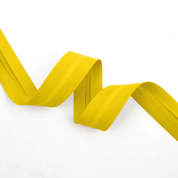 Schrägband Pure Solids in Canary 25mm