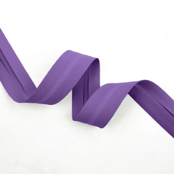 Schrägband Pure Solids in Purple Pansy 25mm