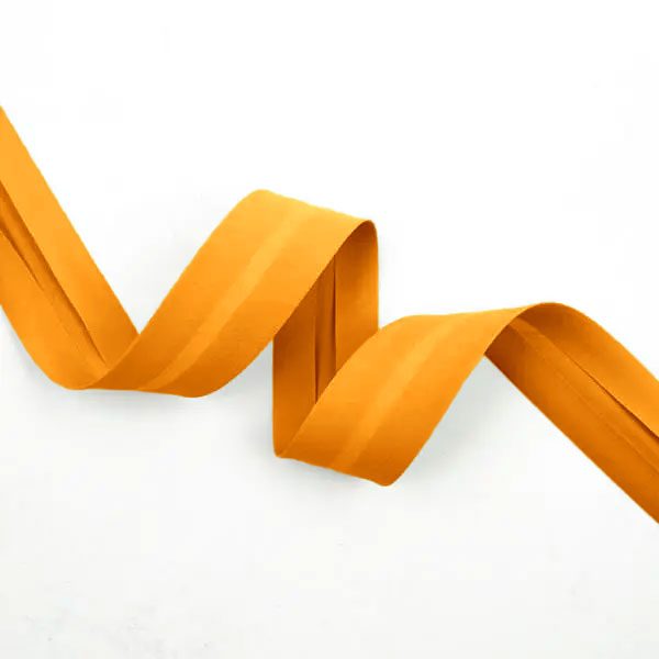 Schrägband Pure Solids in Sweet Tangerine 25mm