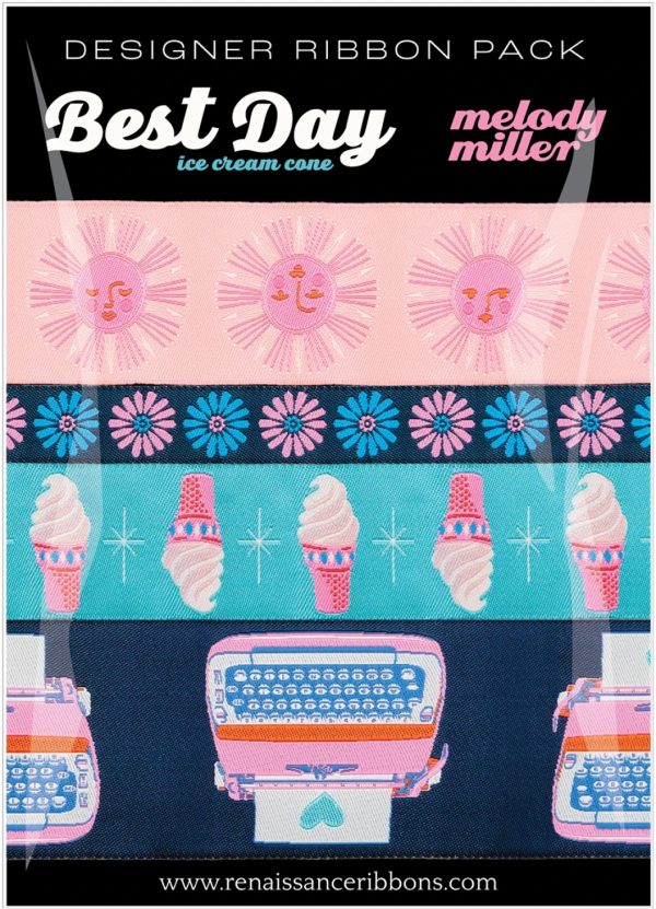 Melody Miller - Designer Pack Best Day in Ice Cream Sundae - Webbänder (4teilig)