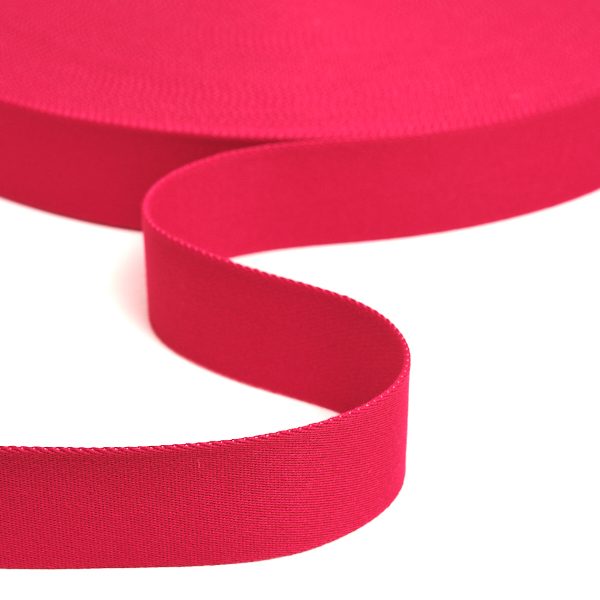 Gurtband Solid 40mm in Ruby (glatt)