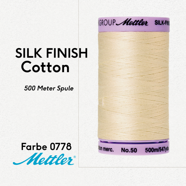Geschenk: Mettler Silk-Finish 500m Spule - Farbe 0778