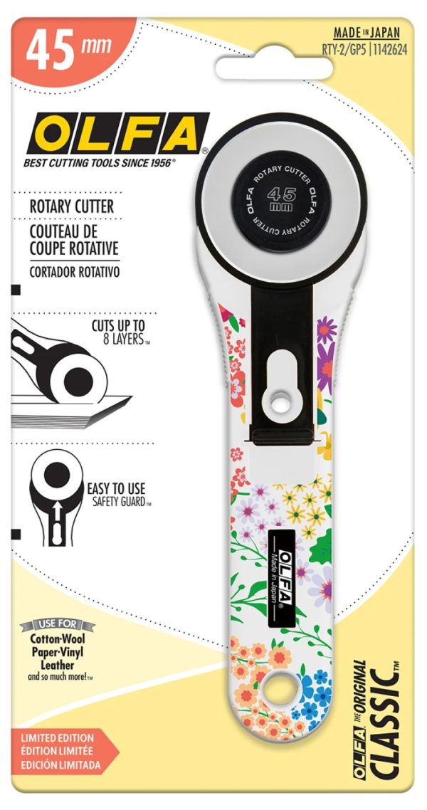Rollschneider Olfa Classic 45mm in Blooming Garden – Bild 4