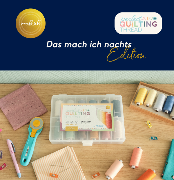 Allrounder Box - Mettler Perfect Quilting Thread - Set mit 12 Spulen je 1000 Meter / Lieferzeit ca. 4 Wochen