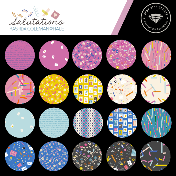 Moda Fabrics - Rashida Coleman Hale - Salutations - Stampy in Golden Hour – Bild 2