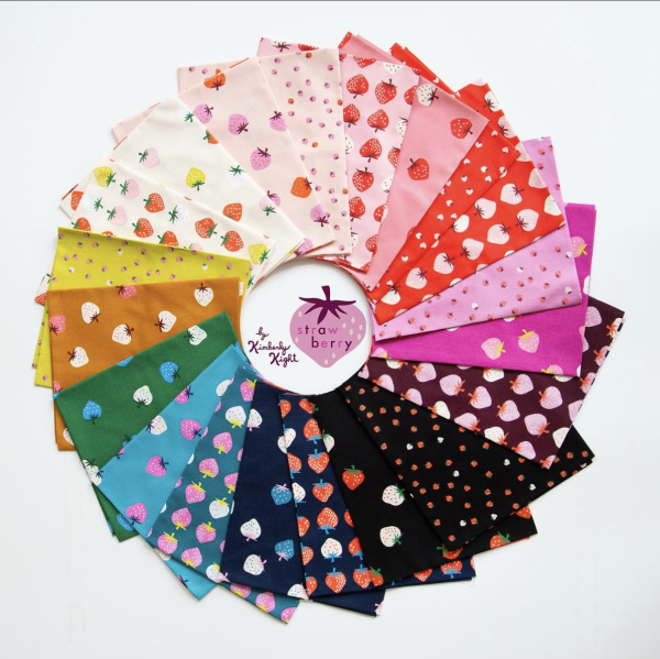 Moda Fabrics - Kimberly Kight - Strawberry - Strawberry Toss in Turquoise – Bild 3