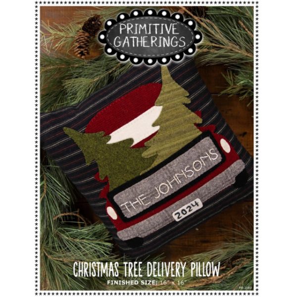 Schnittmuster Kissen "Christmas Tree Delivery Pillow" von Lisa Bongean/Primitive Gatherings (Englisch)