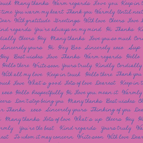 Moda Fabrics - Rashida Coleman Hale - Salutations - Hello Goodbye in Heliotrope
