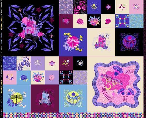 Moda Fabrics - Sarah Watts - Glow Garden - Fairytale Panel in Multi