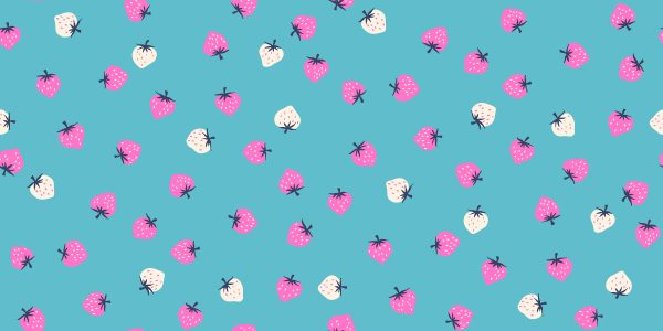 Moda Fabrics - Kimberly Kight - Strawberry - Strawberry Toss in Turquoise