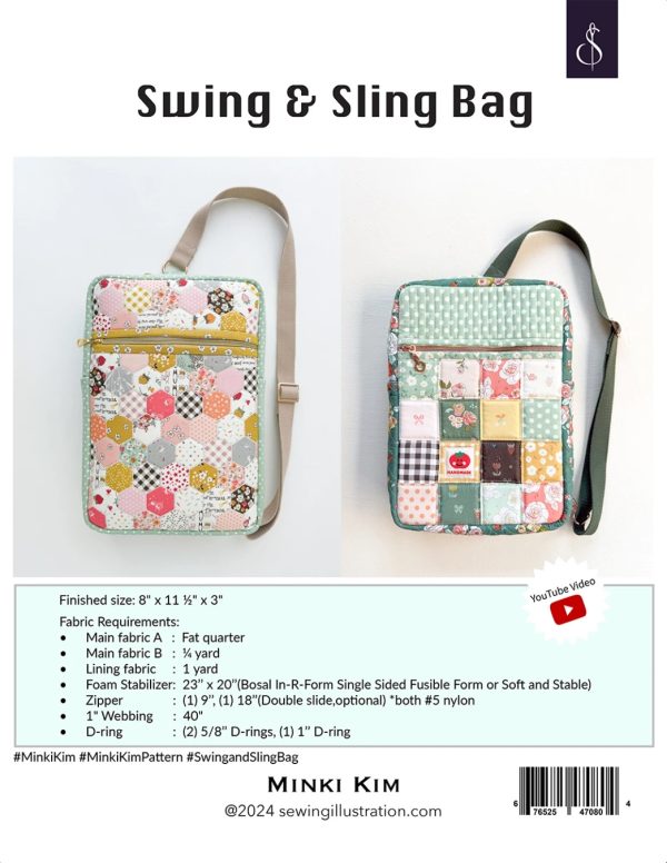 Schnittmuster Tasche "Swing and Sling Bag" von Sewing Illustration (englisch) – Bild 2