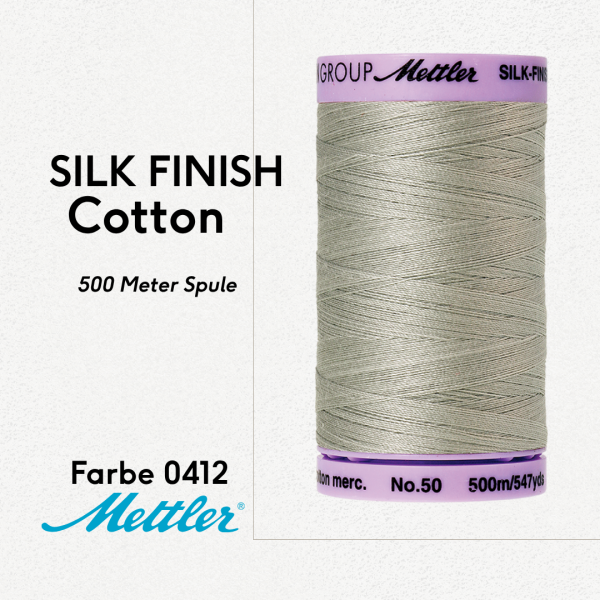 Geschenk: Mettler Silk-Finish 500m Spule - Farbe 0412