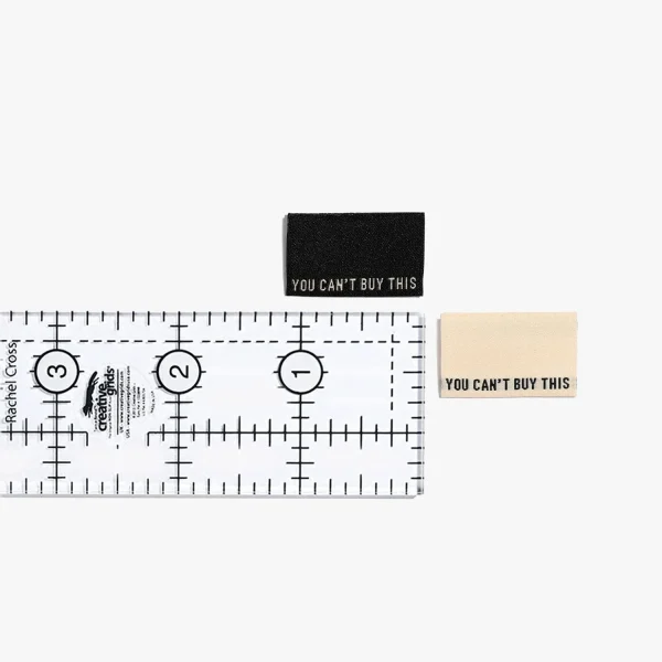 Webetiketten von Kylie and the Machine: You can't buy this - Matt Creme/Black (6 Stück) – Bild 3