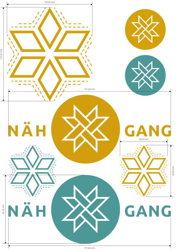 Bügelbild - A4 Bogen - Design  "Nähgang" – Bild 2