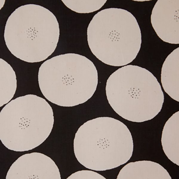 Kokka – MUDDY WORKS Anpan in Weiß/Schwarz (Lightweight Canvas)