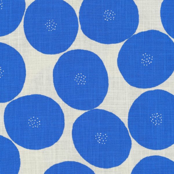 Kokka – MUDDY WORKS Anpan in Blau/Weiß (Lightweight Canvas)