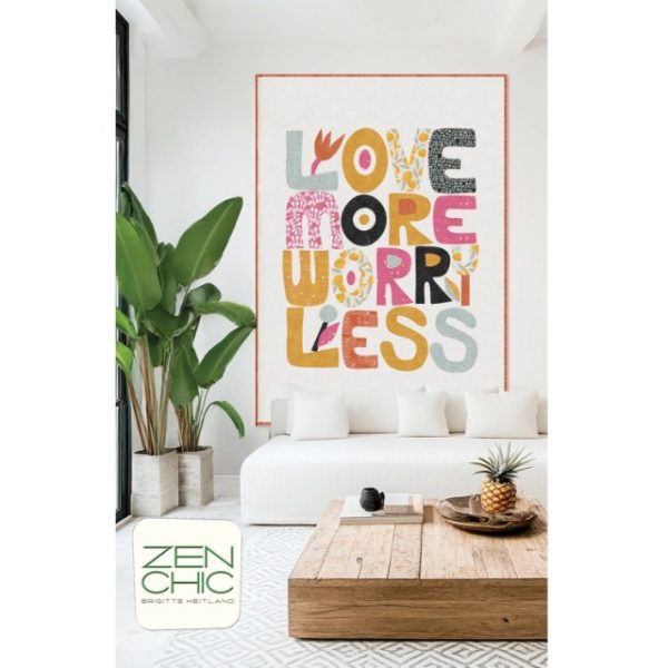 Schnittmuster Quilt "Love More Worry Less" von Zen Chic (englisch)