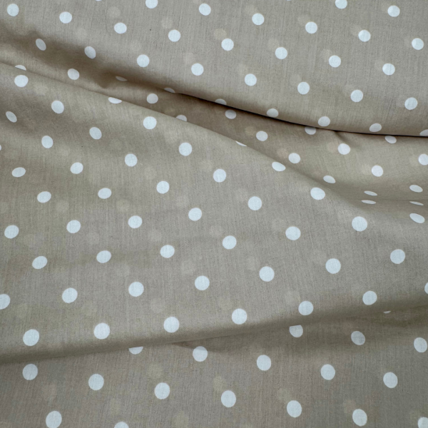 Kokka - Suplima Premium Cotton Dot - Beige – Bild 2