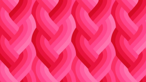 Vorverkauf - Moda Fabrics - Emily Van Hoff - Echo - Braid in Dark Pink