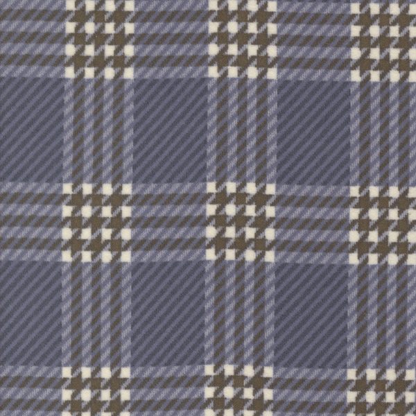 Moda Fabrics - Primitive Gatherings - Prairie Gatherings Flannel - Window Pane in Indigo