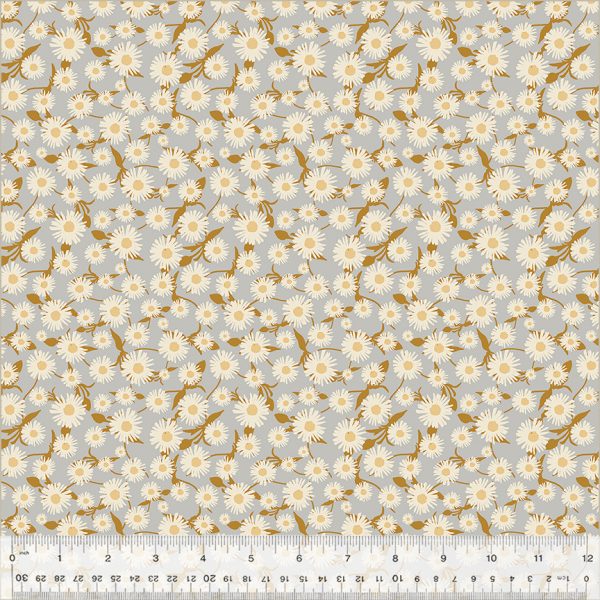 Windham Fabrics - Cassandra Zaniboni - Willow Bend  - Daisy Dance in Silver – Bild 7