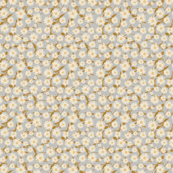Windham Fabrics - Cassandra Zaniboni - Willow Bend  - Daisy Dance in Silver