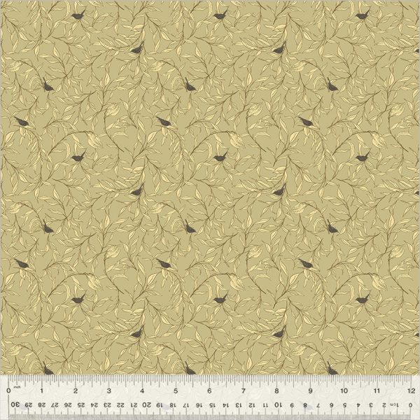 Windham Fabrics - Cassandra Zaniboni - Willow Bend  - Willow Wren in Sage – Bild 7