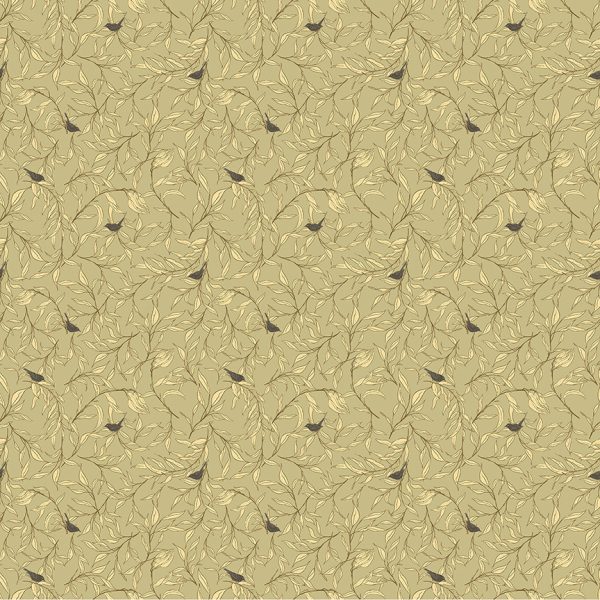 Windham Fabrics - Cassandra Zaniboni - Willow Bend  - Willow Wren in Sage