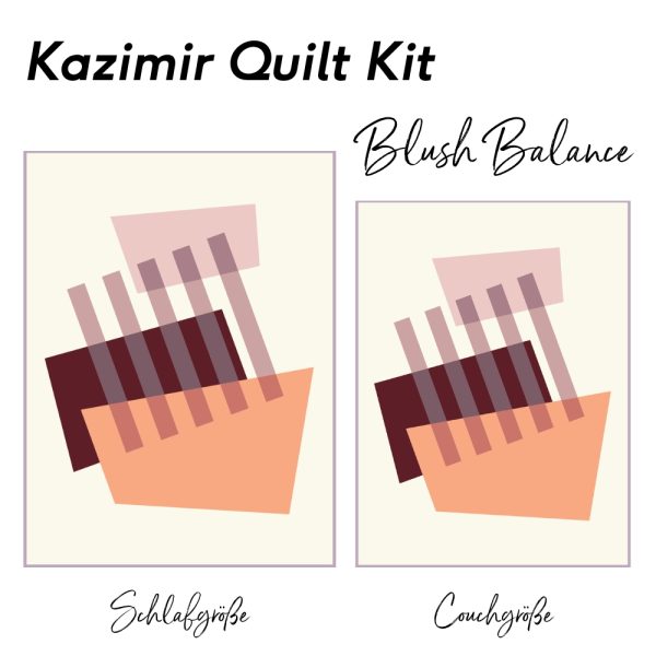Vorverkauf - Kazimir Quilt Kit – Blush Balance (bis 17.09.2025)