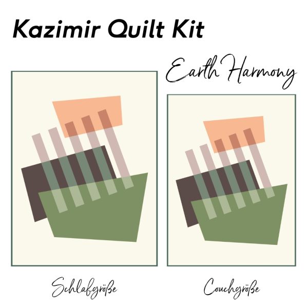 Vorverkauf - Kazimir Quilt Kit – Earth Harmony (bis 17.09.2025)