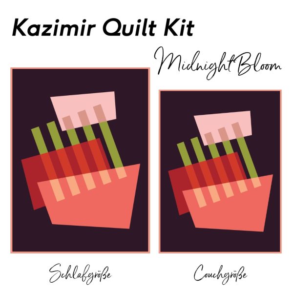 Vorverkauf - Kazimir Quilt Kit – Midnight Bloom (bis 17.09.2025)