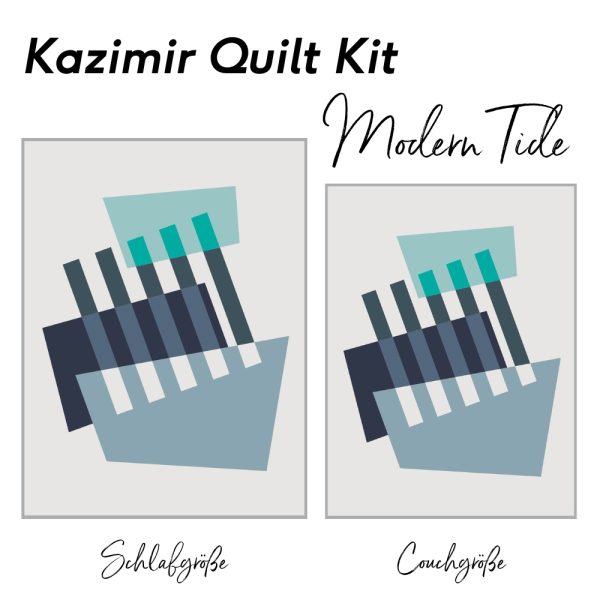 Vorverkauf - Kazimir Quilt Kit – Modern Tide (bis 17.09.2025)