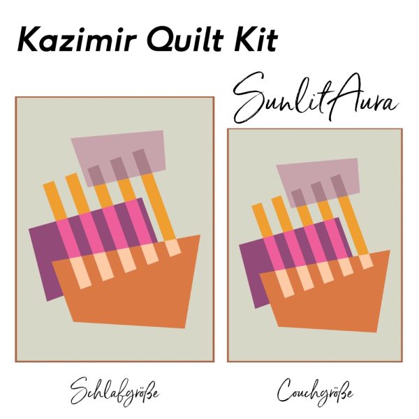 Vorverkauf - Kazimir Quilt Kit – Sunlit Aura (bis 17.09.2025)