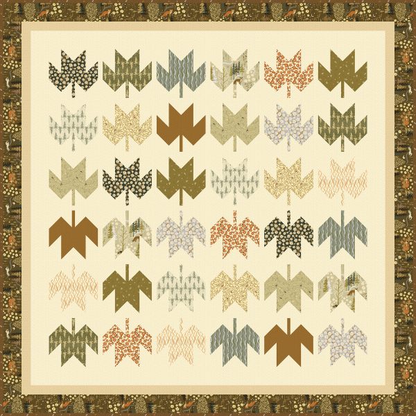 Windham Fabrics - Cassandra Zaniboni - Willow Bend  - Ponderosa in Ivory – Bild 5