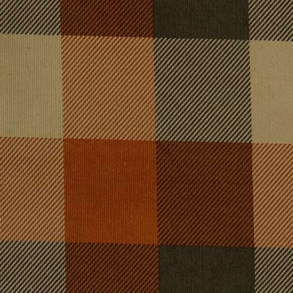Kokka - Cord - Plaid in Rost/Braun/Beige