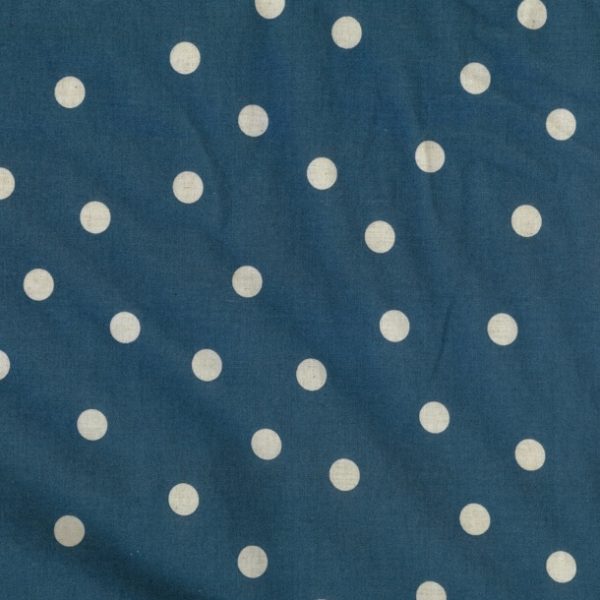Kokka - CL Sheeting Dots in Dunkelblau/Weiß