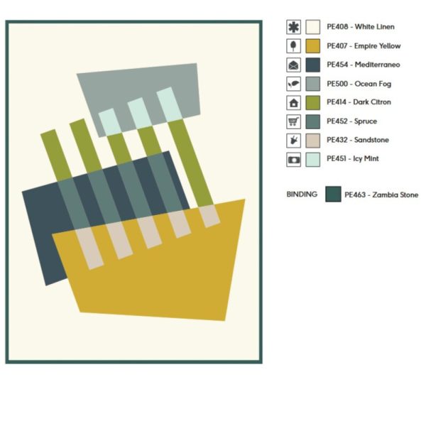 Kazimir Quilt Kit – Urban Harvest (Lieferzeit ca. 4 Wochen) – Bild 6