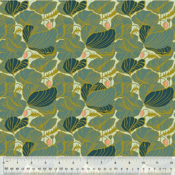 Windham Fabrics - Jennifer Moore/Monaluna - Lush Life - Lush in Soft Teal
