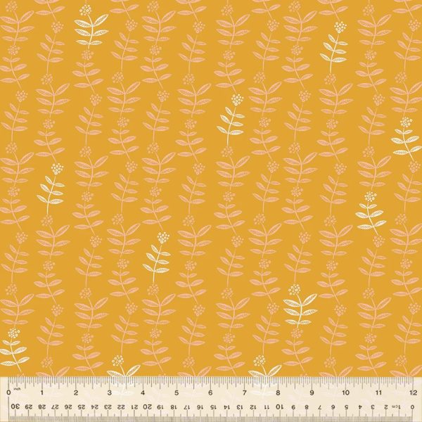 Windham Fabrics - Jennifer Moore/Monaluna - Lush Life - Flower Chain in Golden
