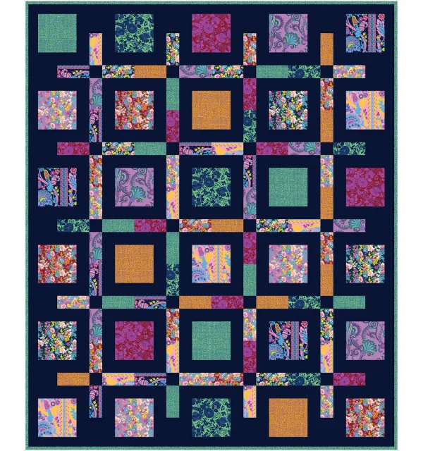 Windham Fabrics - Jennifer Paganelli - Sweet Talk - Kayleigh - Royal – Bild 4