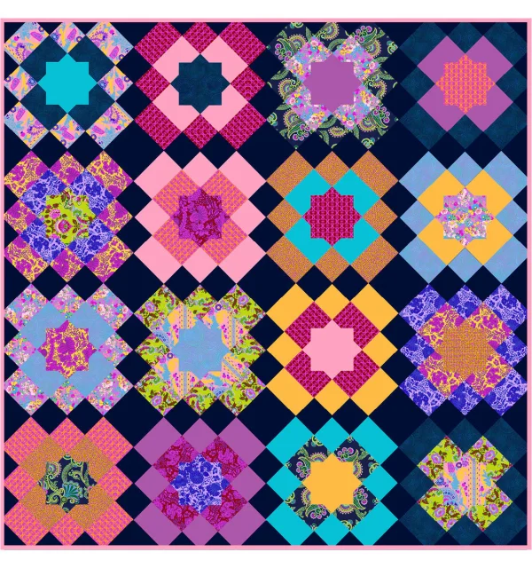 Windham Fabrics - Jennifer Paganelli - Sweet Talk - Kayleigh - Royal – Bild 3