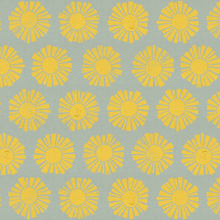 Vorverkauf - Cotton and Steel - Loes Van Oosten - By The Seaside II - Sunshine in Sky Blue