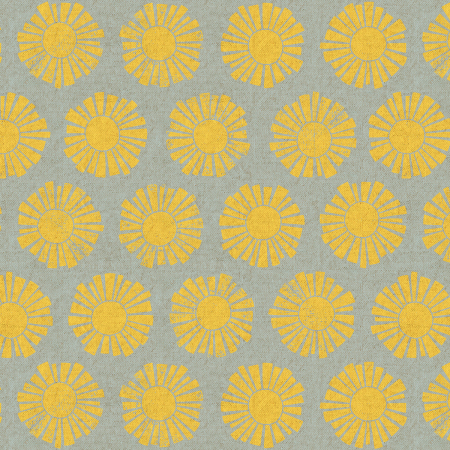 Vorverkauf - Cotton and Steel - Loes Van Oosten - By The Seaside II - Sunshine in Sky Blue (Canvas)